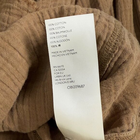 Free People Beach Day Henley Womens Sz XS Brown 1/2 Button Long Sleeve Pullover - Picture 12 of 12